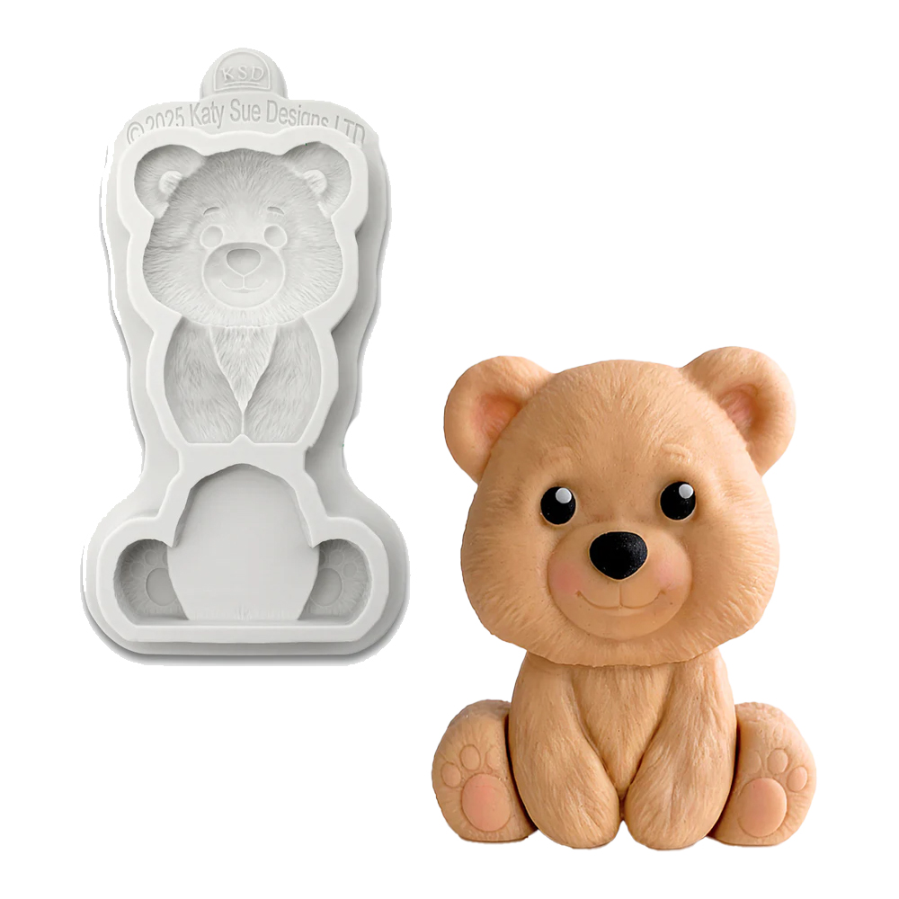 Katy Sue Easy Stand Bear Silicone Fondant Mold