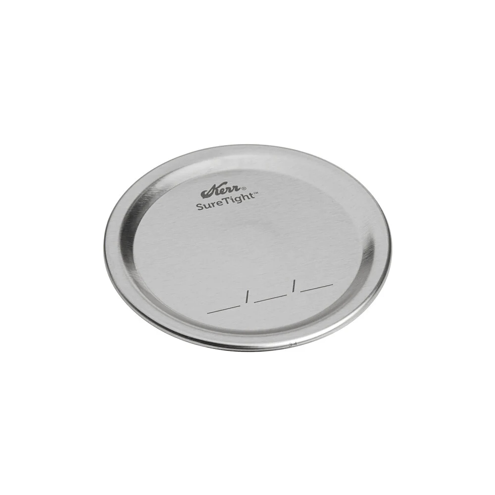 Kerr Wide Mouth Mason Jar Lids, Pack of 12