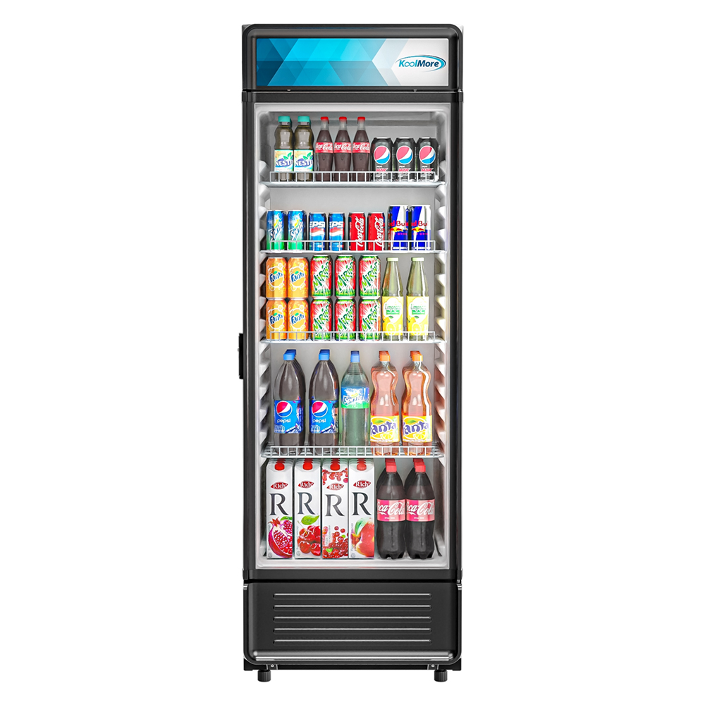 KoolMore One-Door Merchandiser Refrigerator - 12 Cu Ft.