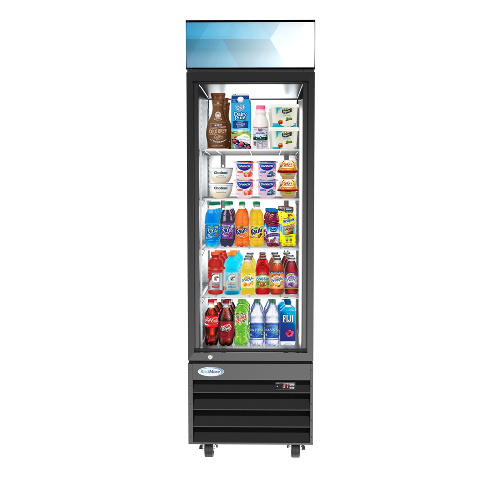 KoolMore One-Door Merchandiser Refrigerator - 13 Cu Ft. 