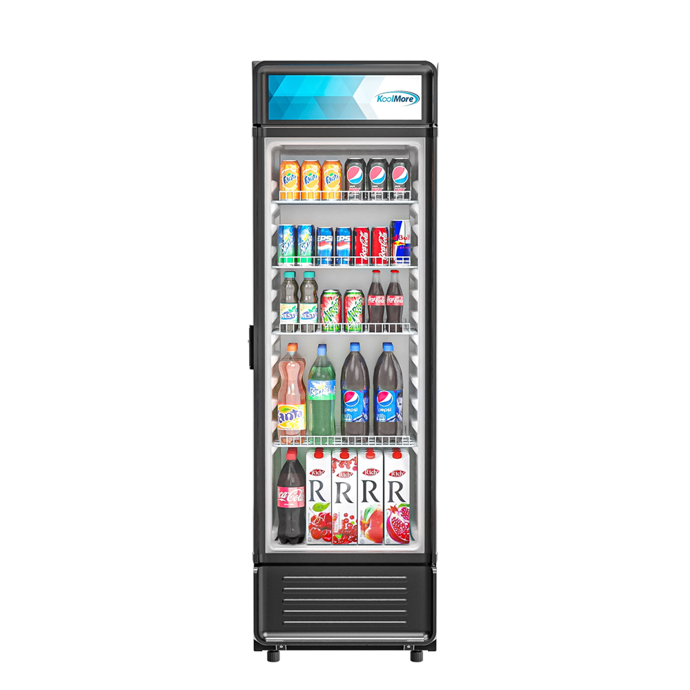KoolMore One-Door Merchandiser Refrigerator - 9 Cu Ft. 