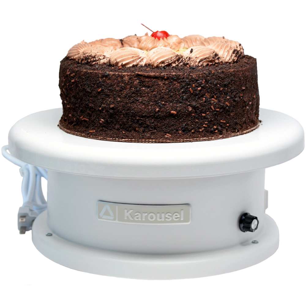 KAROUSEL ELECTRIC CAKE TURNTABLE - BATTERY-KOPYKAKE-T1000B