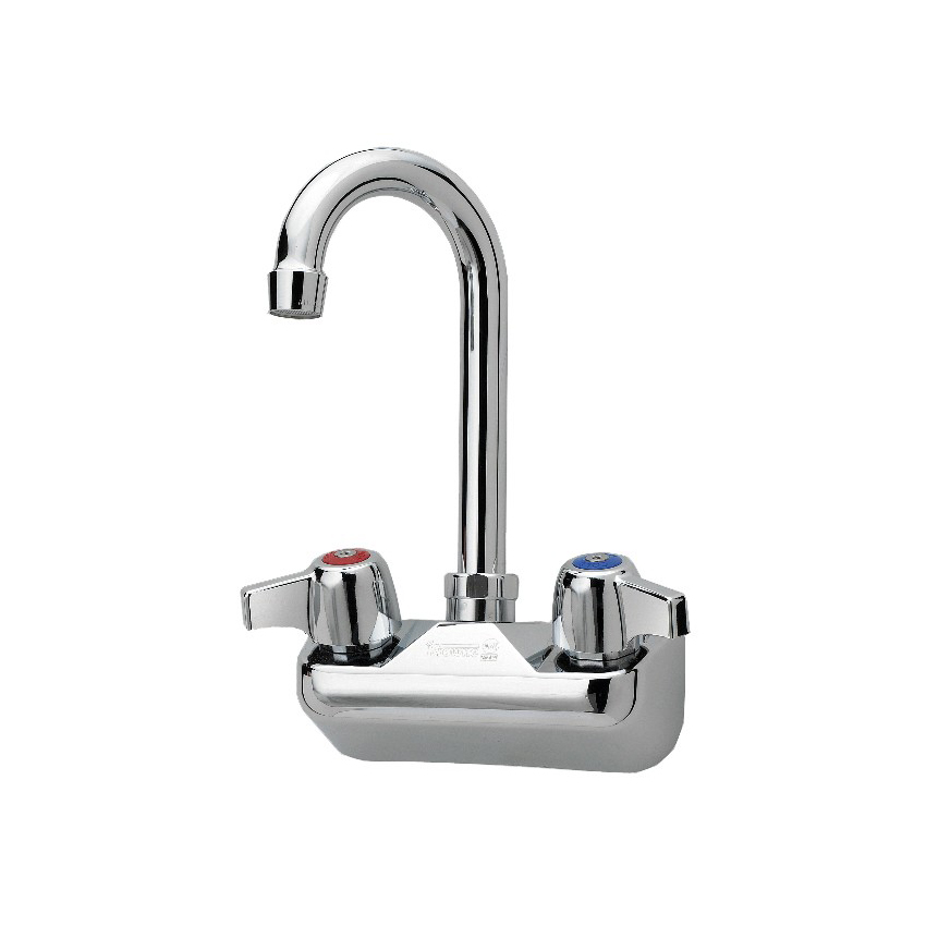 Krowne 10-400L Low Lead Gooseneck Splash Mount Faucet, 4" Centers