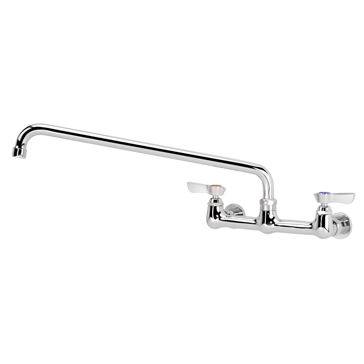 Krowne Metal 12-816L Silver Series 8" Center Wall Mount Faucet with 16" Spout