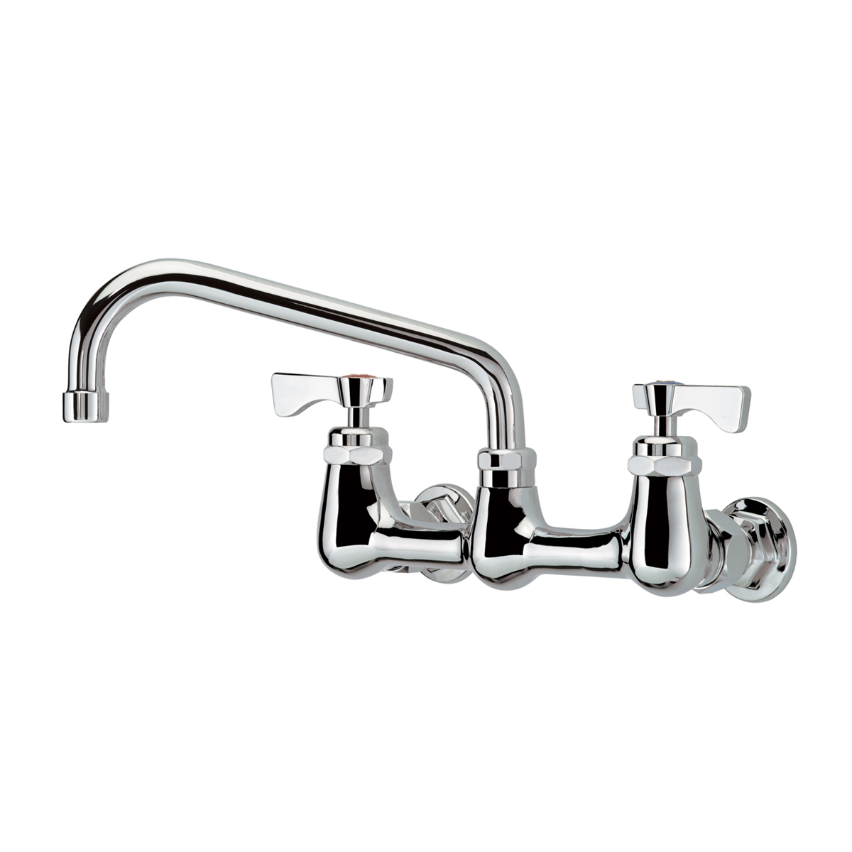 Krowne Metal 14-808L Royal Series 8" Center Wall Mount Faucet with 8" Spout