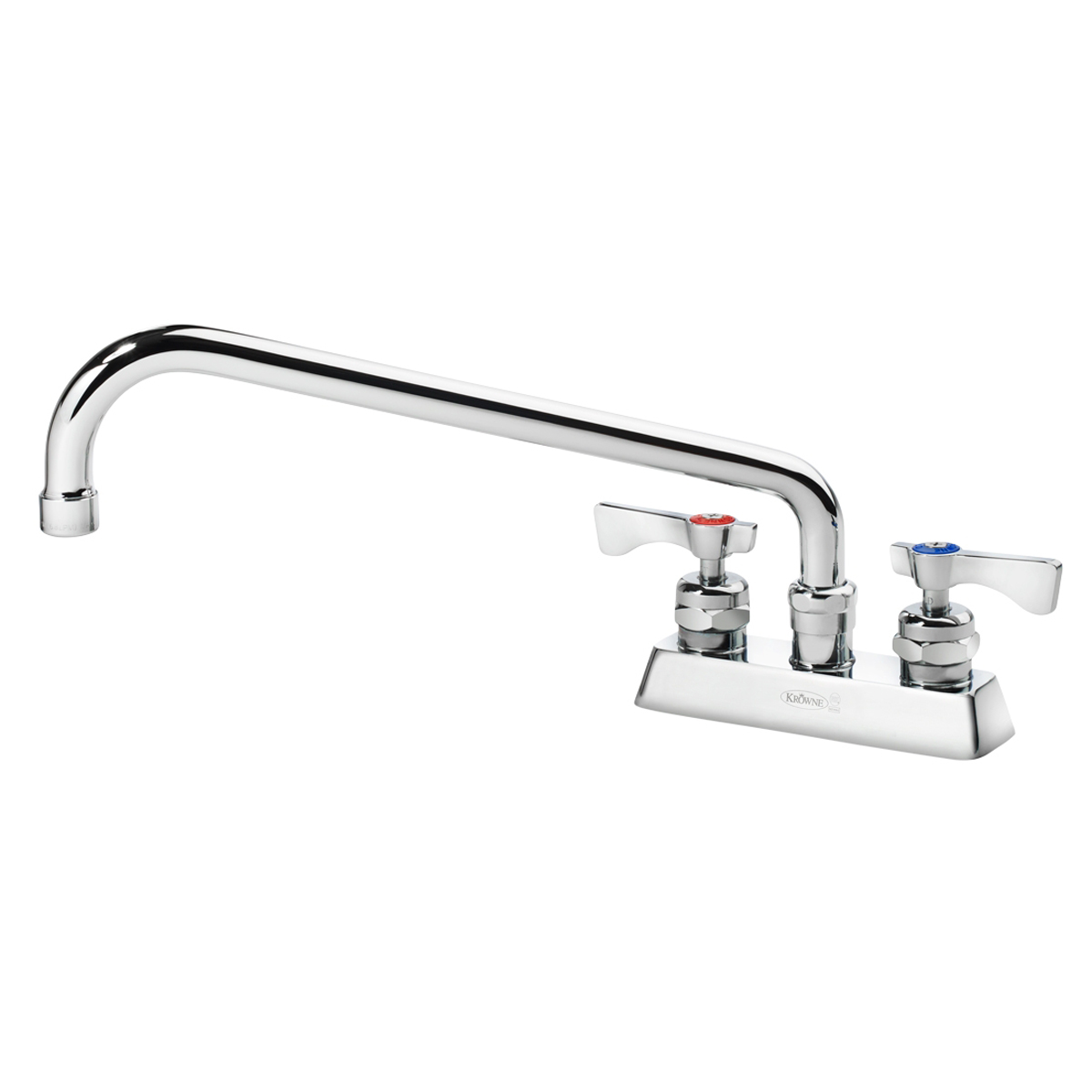 Krowne Metal 15-312L Royal Series 4" Center Deck Mount Faucet with 12" Spout