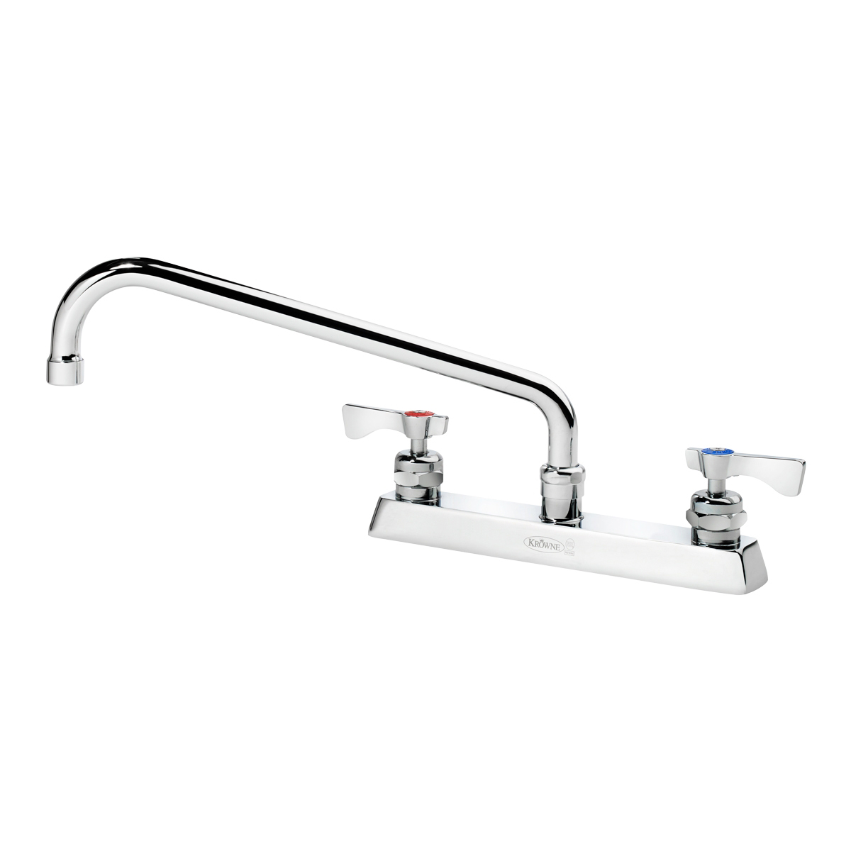 Krowne Metal 15-512L Royal Series 8" Center Deck Mount Faucet with 12" Spout