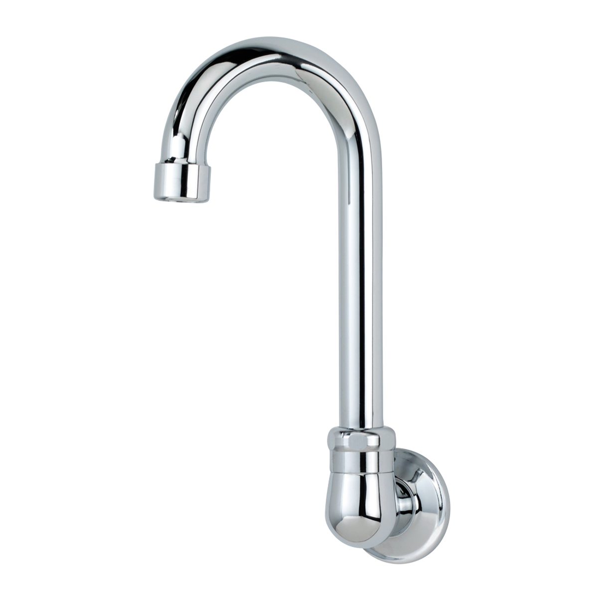 Krowne Metal 16-140L Royal Series Single Hole Wall Mount Faucet with 3-1/2" Gooseneck Spout