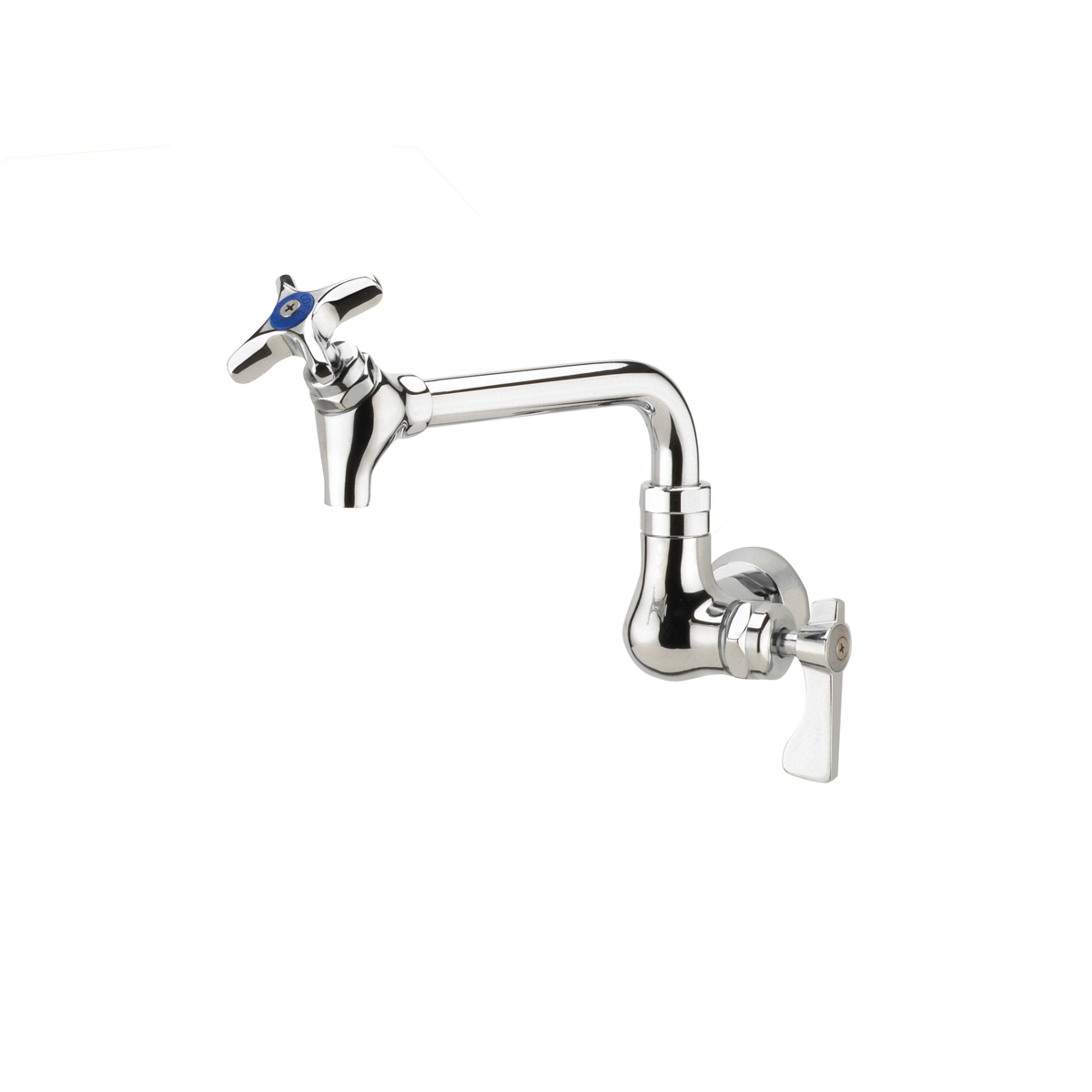 Krowne Metal 16-178L Royal Series Wall Mount Pot Filler Faucet with 6" Spout