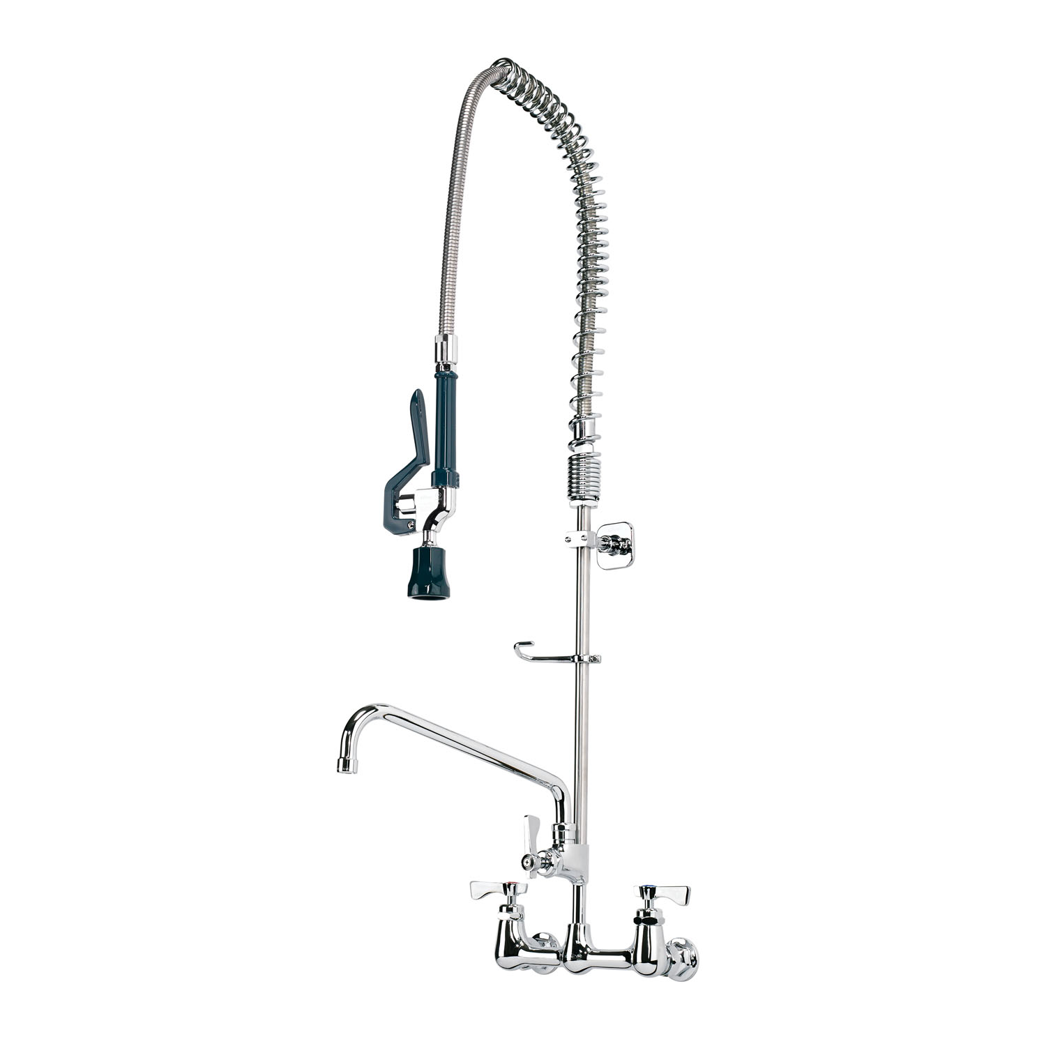 Krowne Metal 17-109WL 8" Center Wall Mount Pre-Rinse with Add-On Faucet, 12" Spout, Low Lead