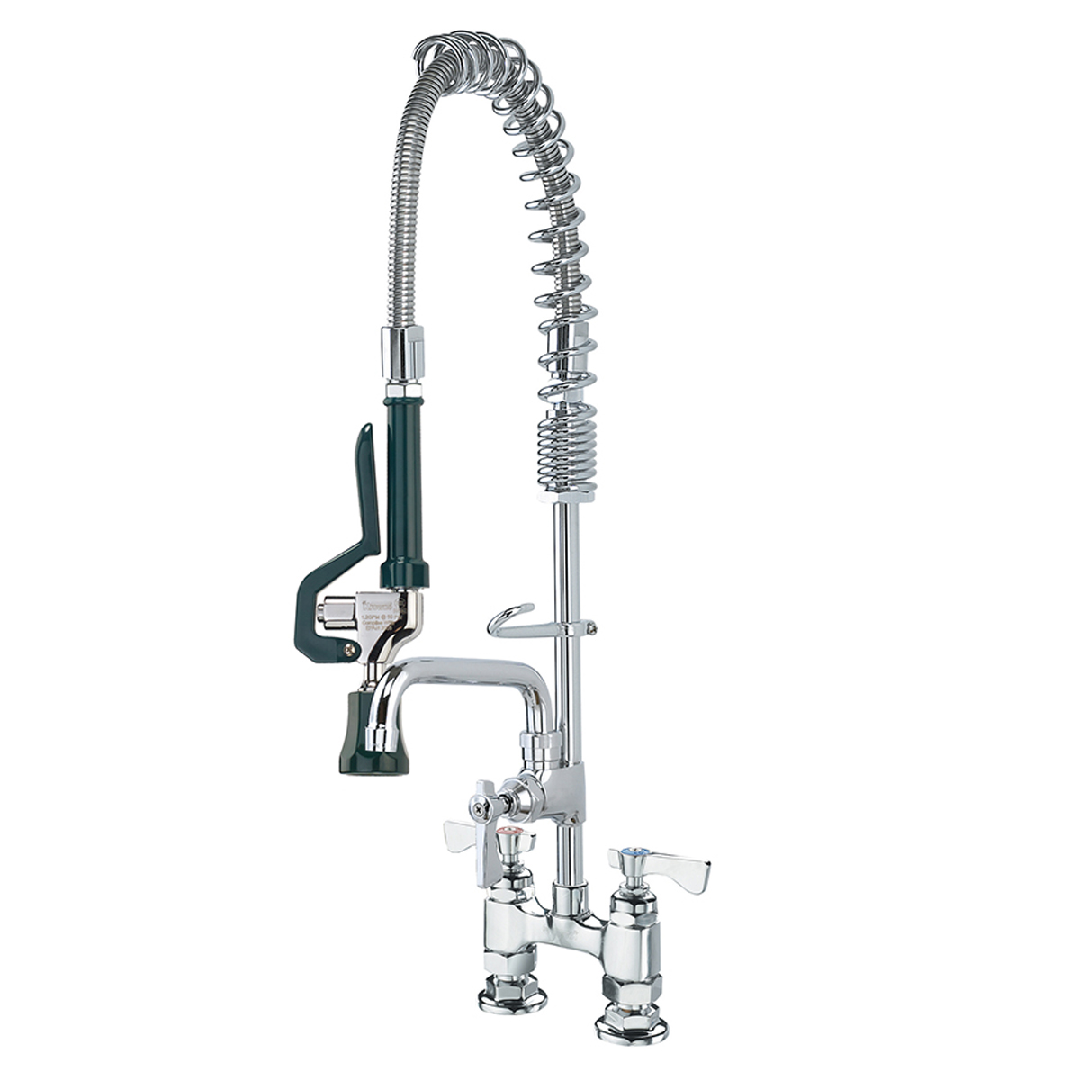 Krowne Metal 18-406L Royal Series Deck Mount Space Saver Pre-Rinse with Add-On Faucet and 6" Spout