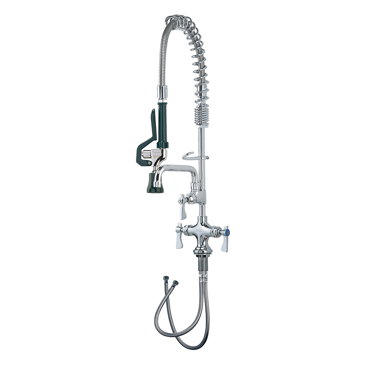 Krowne Metal 18-506L Royal Series Deck Mount Space Saver Pre-Rinse with Add-On Faucet and 6" Spout