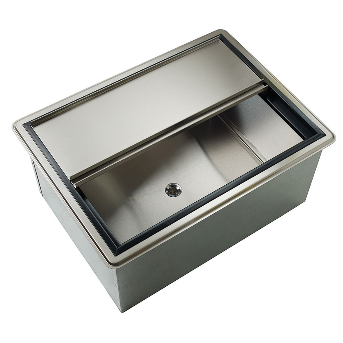 Krowne Metal D2712-10 Large Drop-In Ice Bin with 10-Circuit Cold Plate