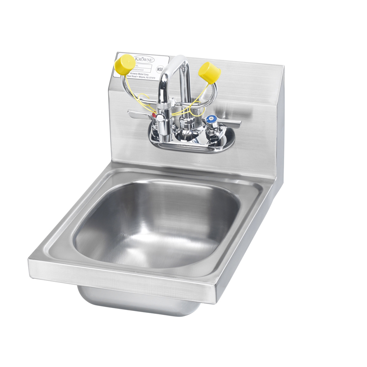 Krowne Metal HS-35 - 12" Wide Eyewash/Hand Sink Station