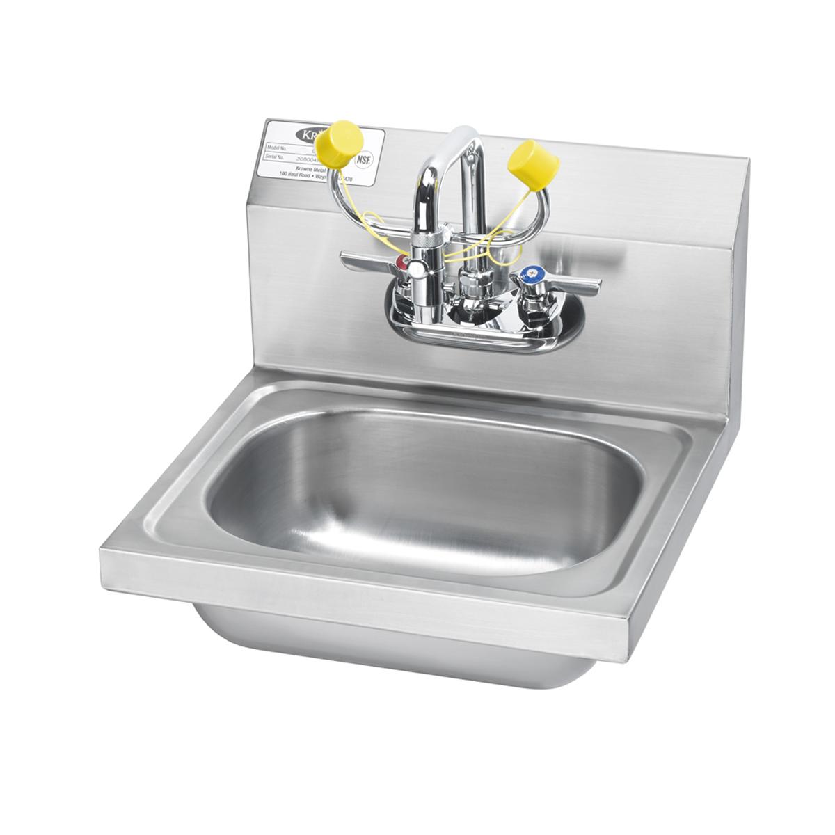 Krowne Metal HS-36 - 16" Wide Eyewash/Hand Sink Station