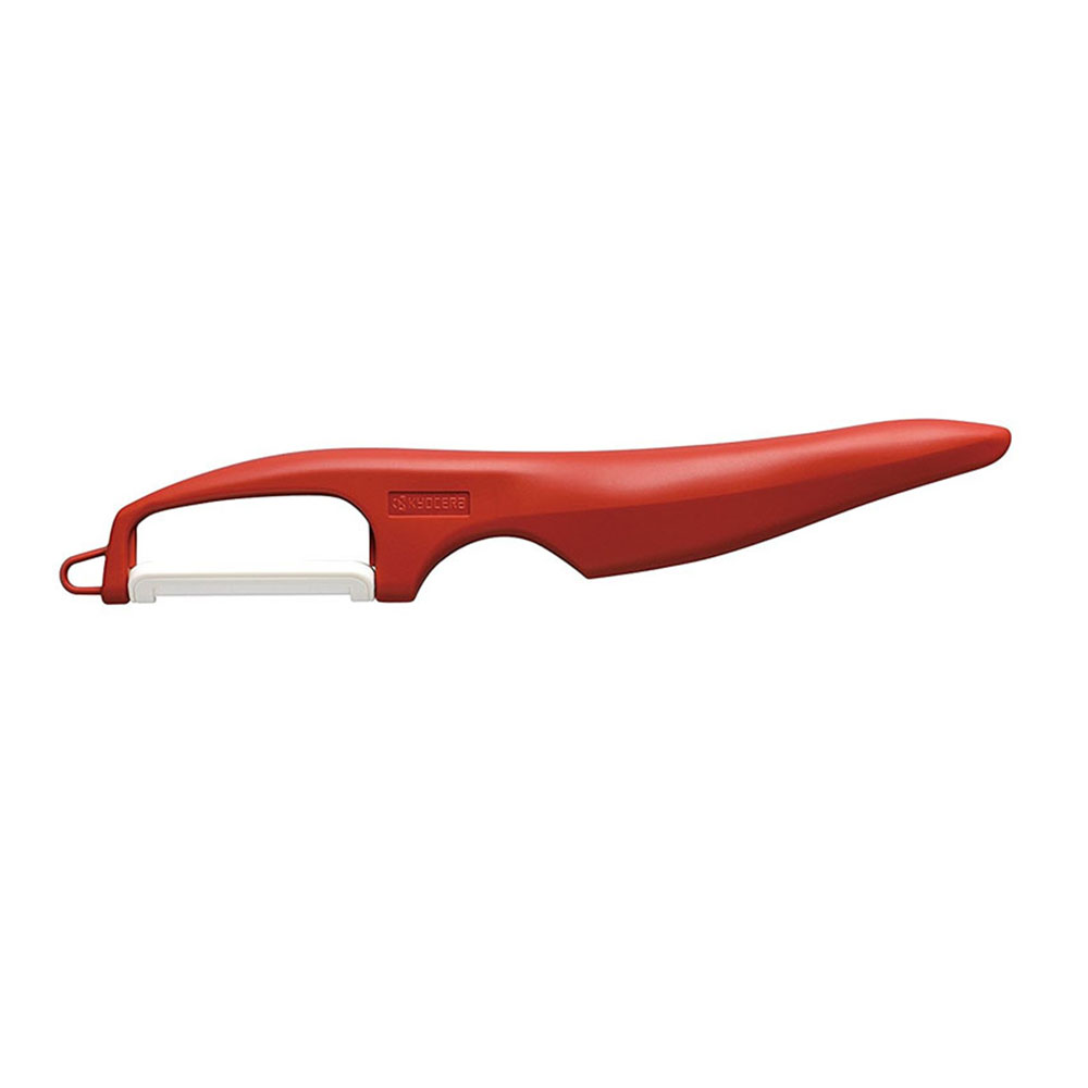 Kyocera Vertical Double Edge Ceramic Peeler - Red