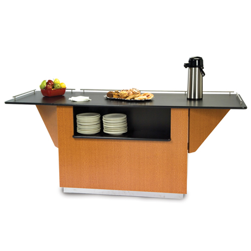 Lakeside LA6850LM 83" Breakout Dining Station Light Maple Laminate Finish