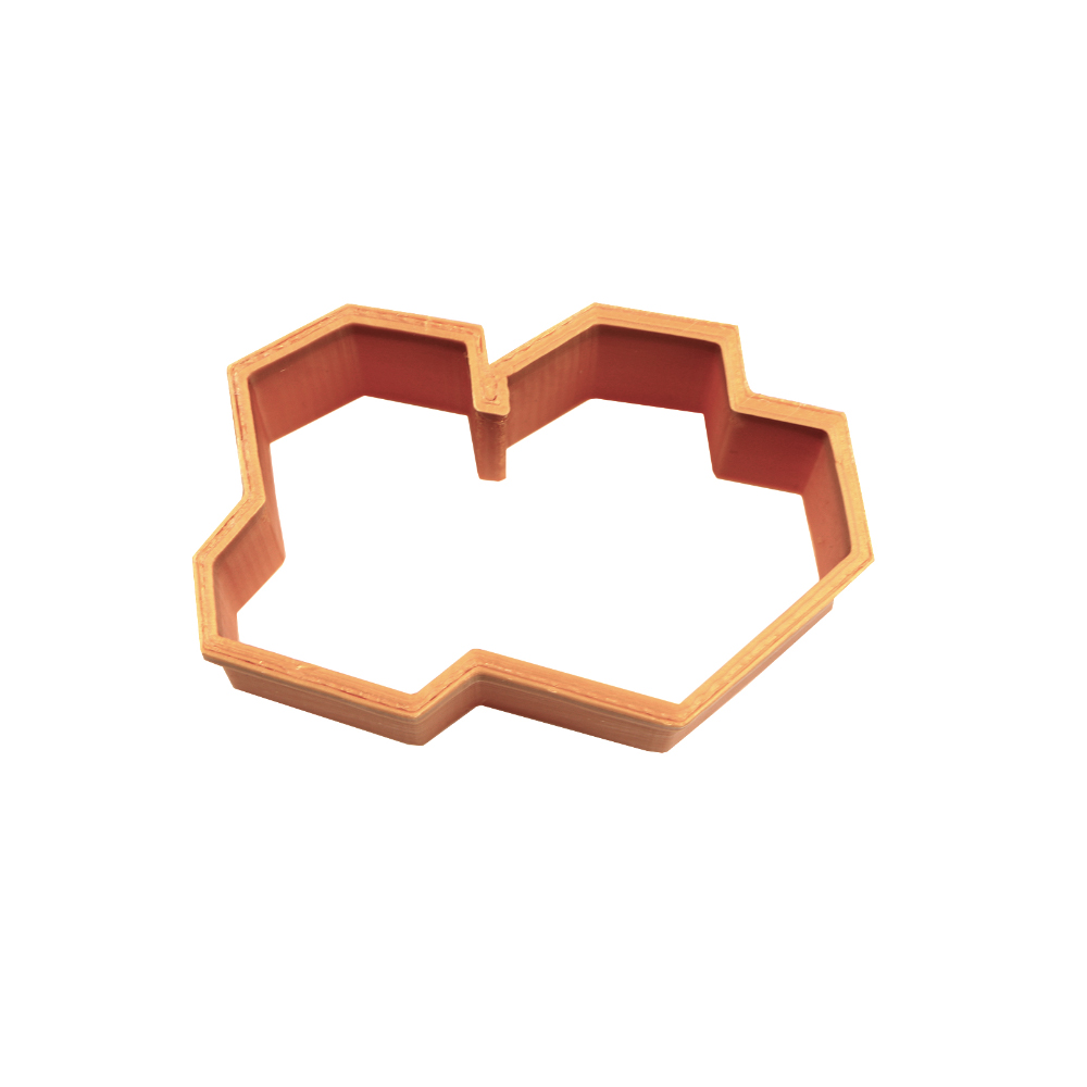 Large Double Tefillin Cookie / Cake Cutter, 3" x 2" x 1 1/2" H