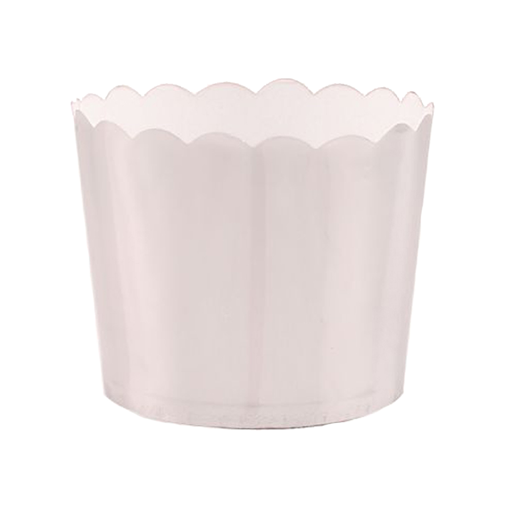 Large Scalloped Silver Paper Baking Cup, 5 oz Capacity 2.5" Dia. x 2.25" High, Pack of 16