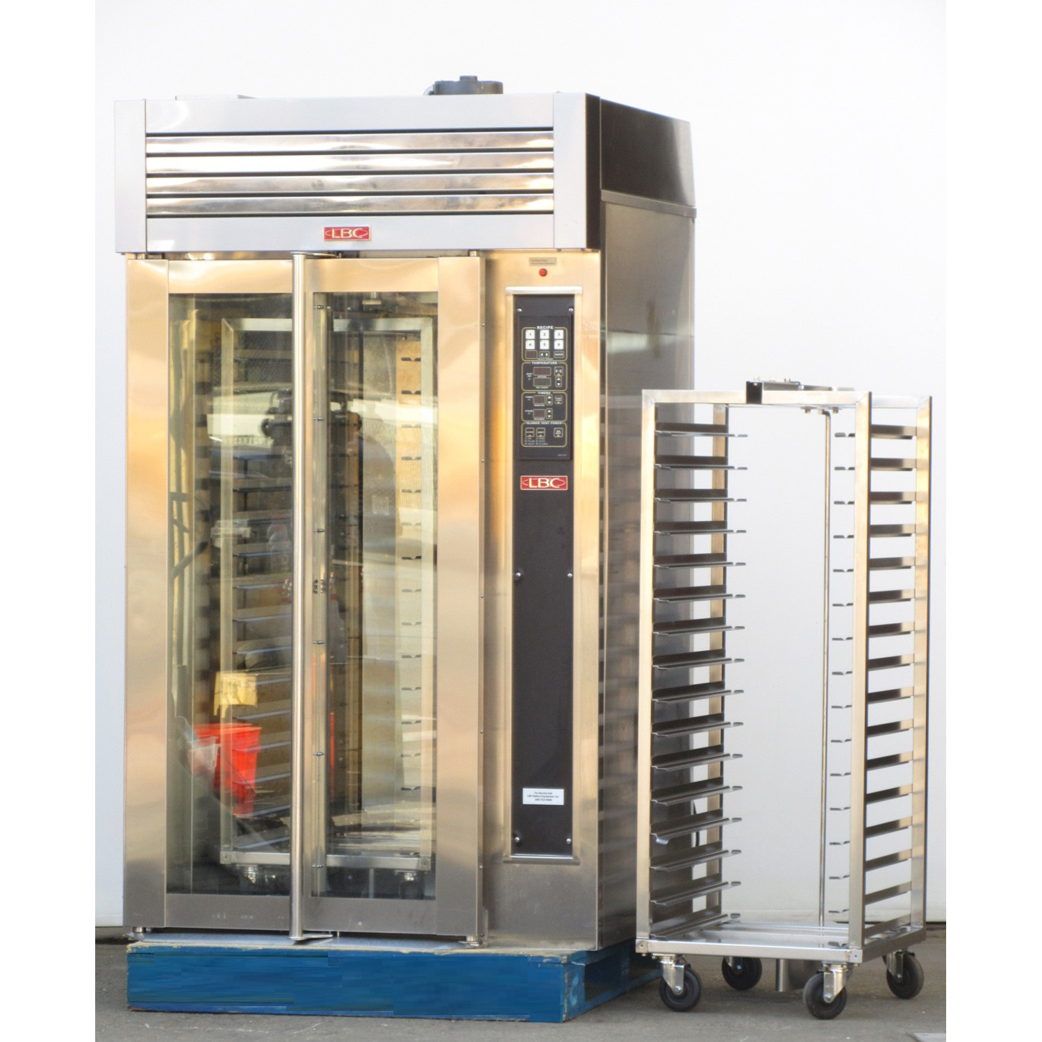 LBC LMO-MAX-G Roll-In Gas Rotating Rack Oven, Used Excellent Condition