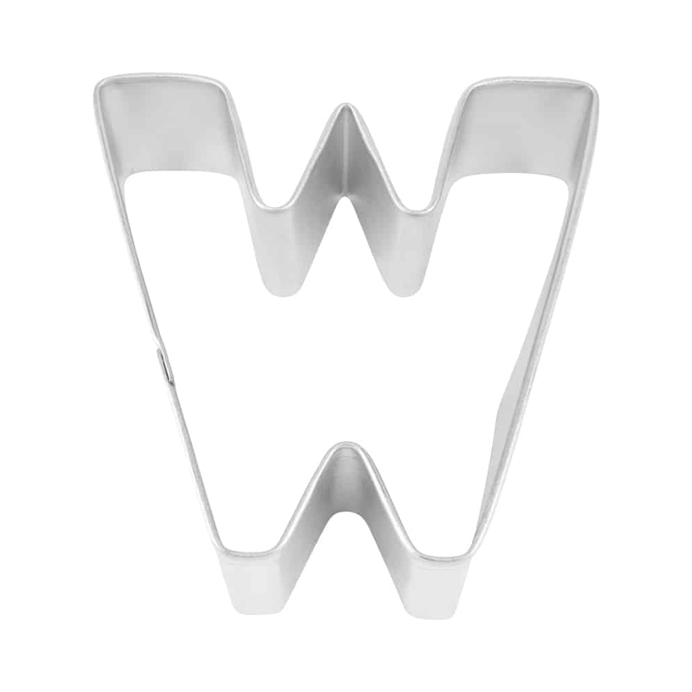 Letter 'W' Cookie Cutter, 2-7/8" x 3"