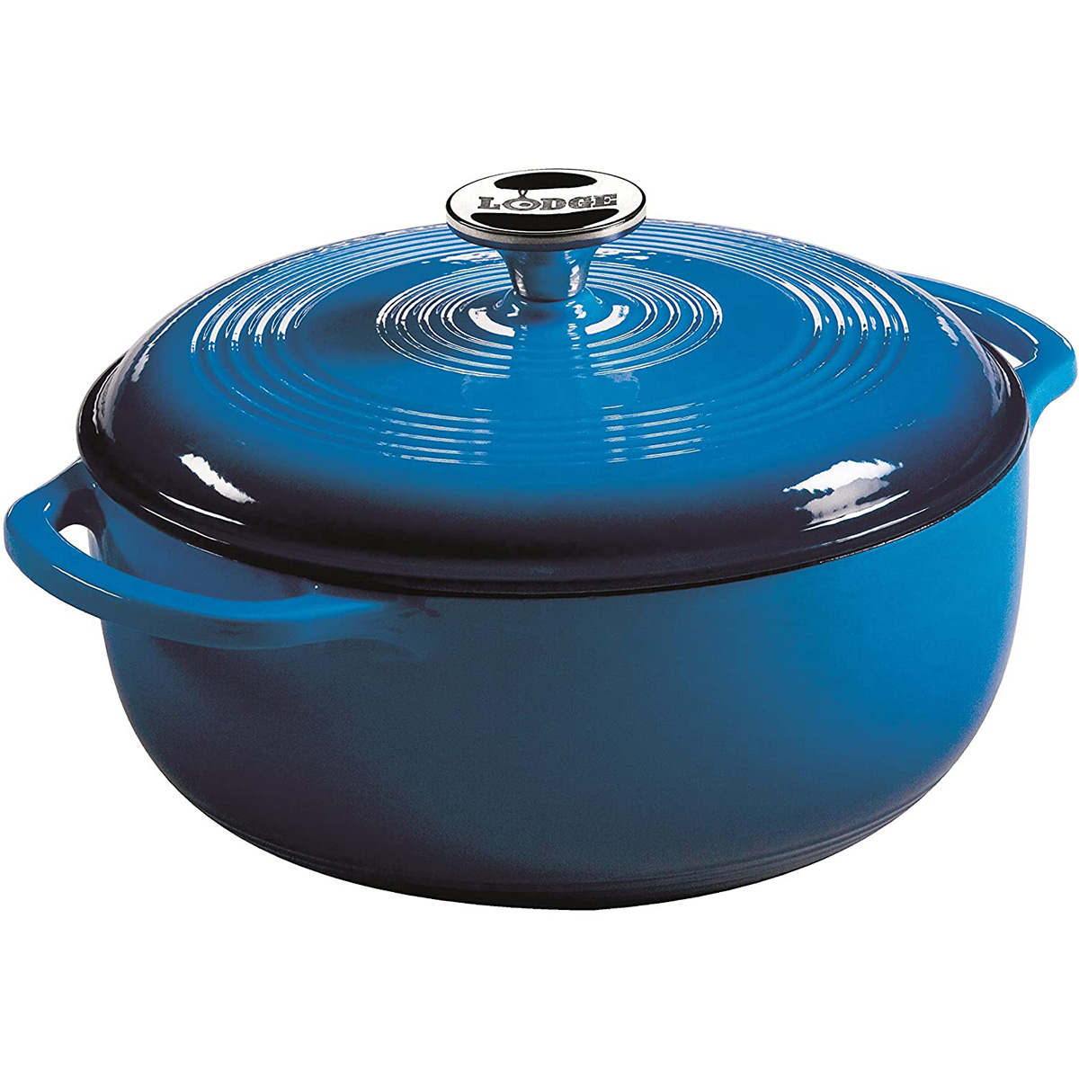 Lodge 4.5 Quart Blue Enameled Cast Iron Dutch Oven EC4D33