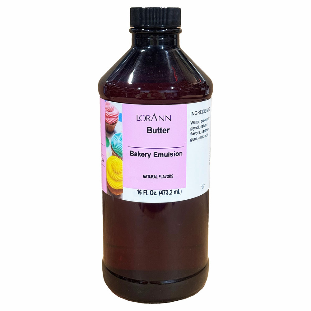 LorAnn Oils Natural Butter Bakery Emulsion, 16 oz.