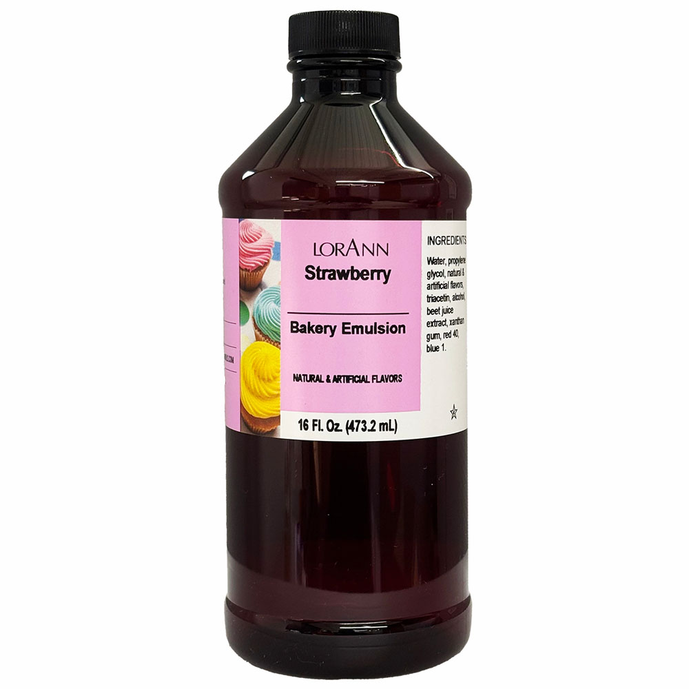 LorAnn Oils Strawberry Bakery Emulsion, 16 oz.