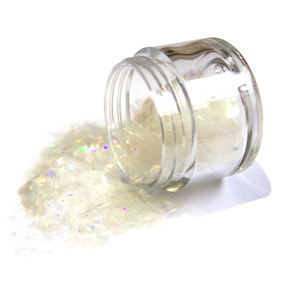 Magic Sparkles Natural Crystal White Edible Glitter, 3 gr.