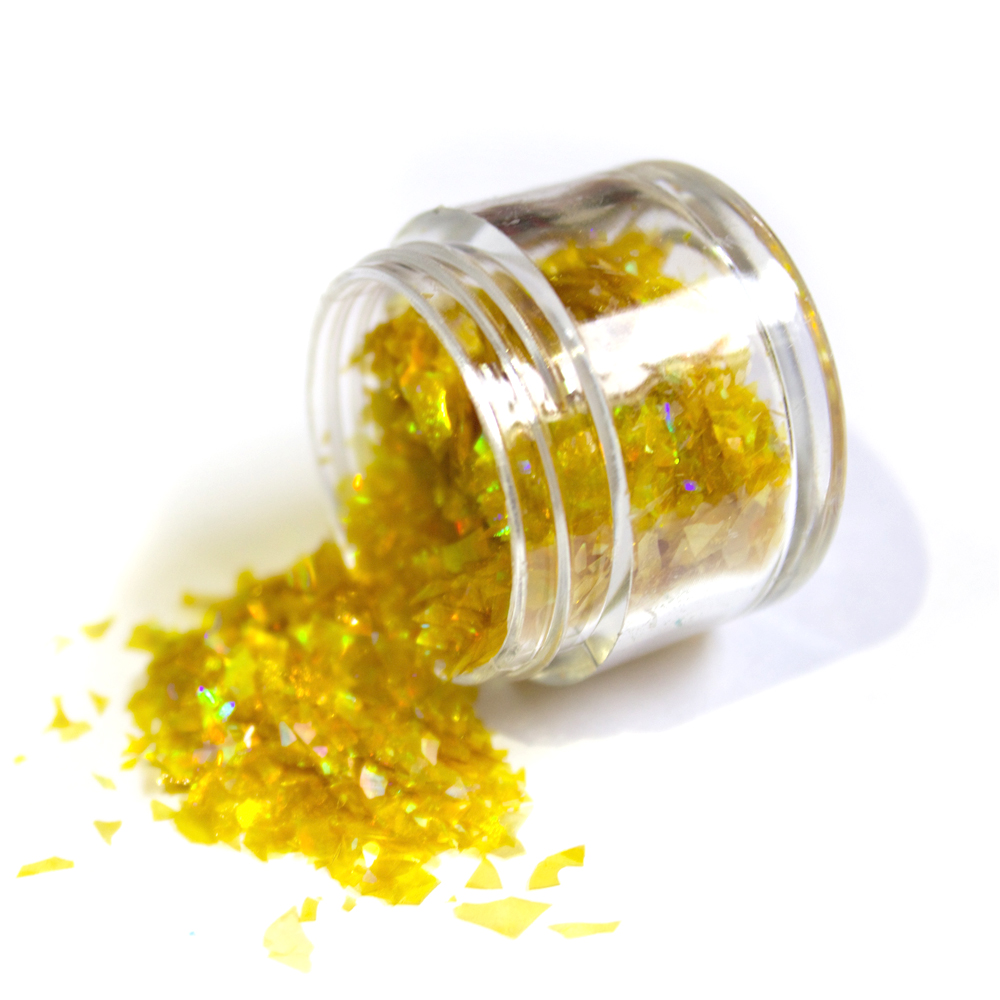 Magic Sparkles Natural Yellow Gold Edible Glitter, 3 gr.