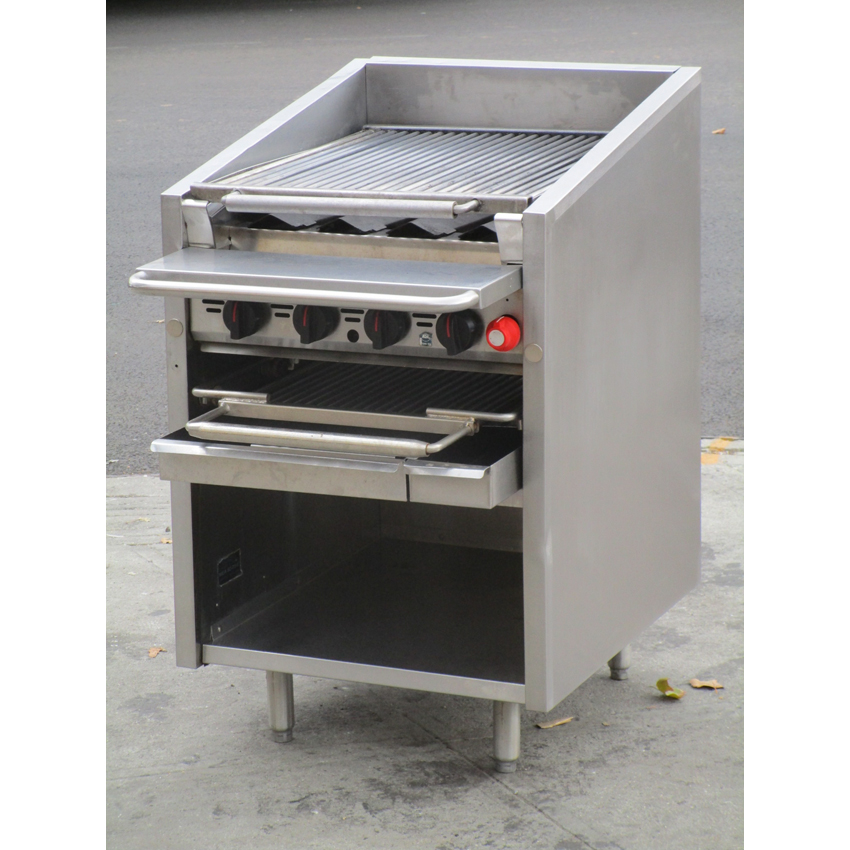 MagiKitch'n FM-624-RMB Gas Char Broiler - Radiant, 24" Wide, Great Condition