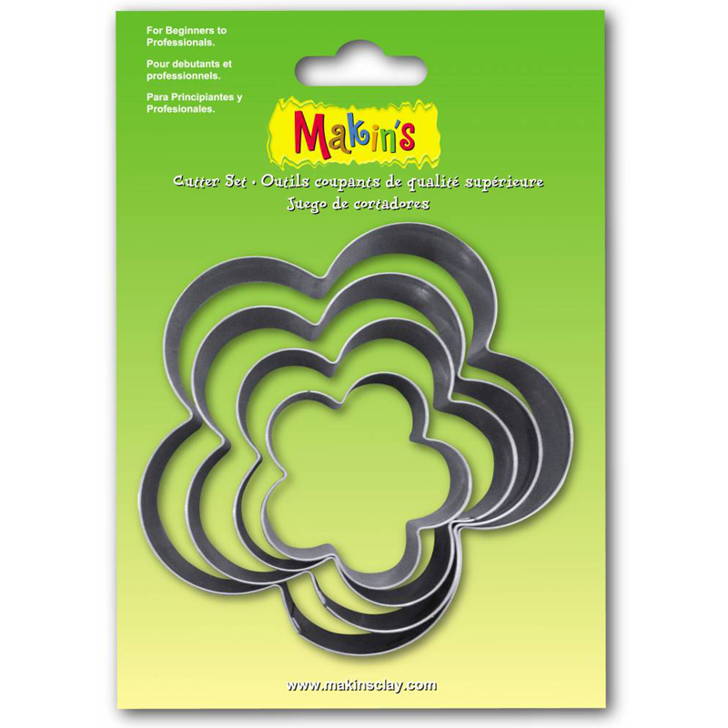 Makin's Clay Flower Cutter Set, 4 piece