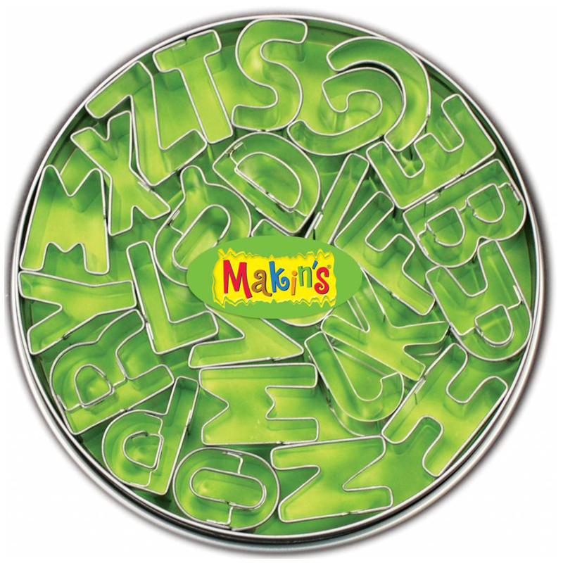 Makin's Clay Tin Alphabet Cutter Set, 26 piece