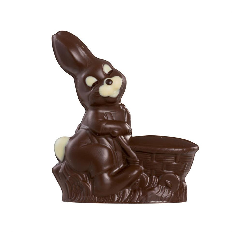 Martellato Chocolate Mold, Rabbit with Wheelbarrow