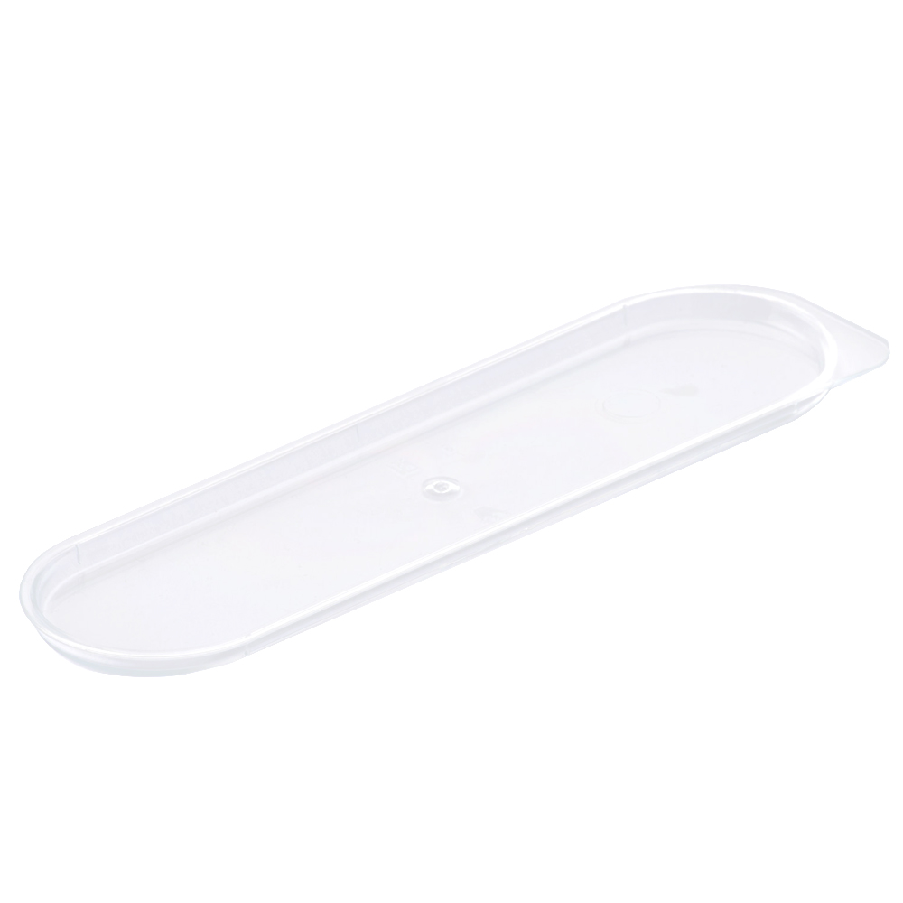 Martellato Clear Plastic Eclair Cup Lid - Pack of 100