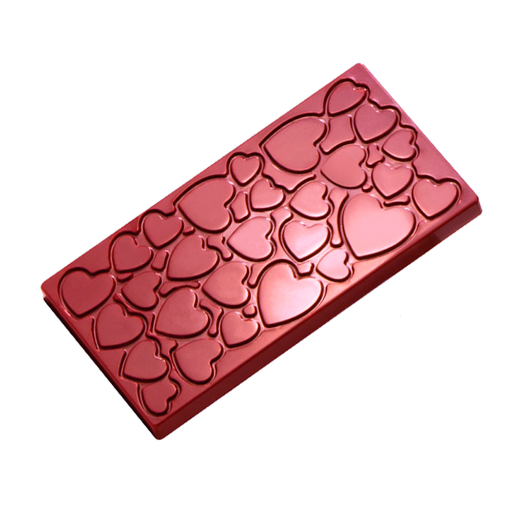 Martellato Clear Polycarbonate Chocolate Mold, Love Bar, 3 Cavities