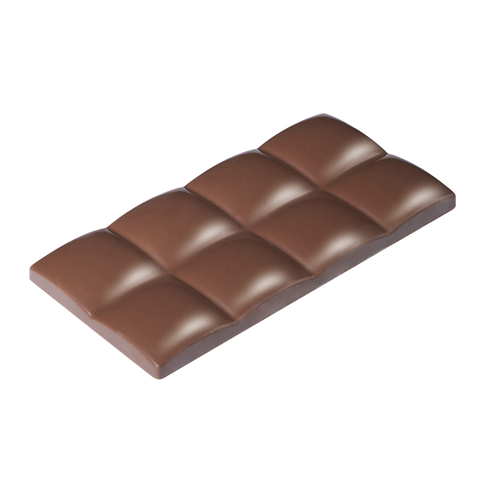 Martellato Clear Polycarbonate Chocolate Mold, Quilted Bar, 3 Cavities