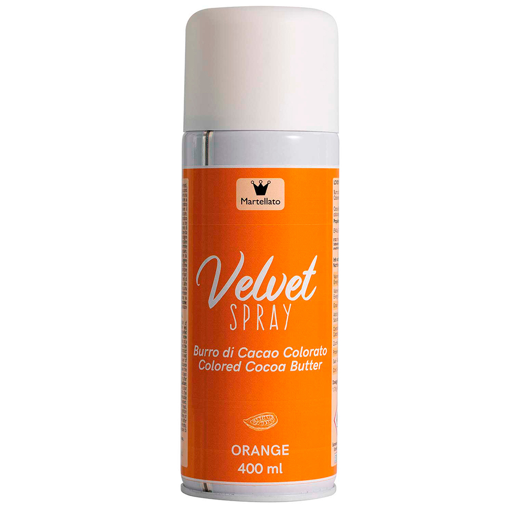 Martellato Edible Orange Velvet Spray, 13.5 Oz