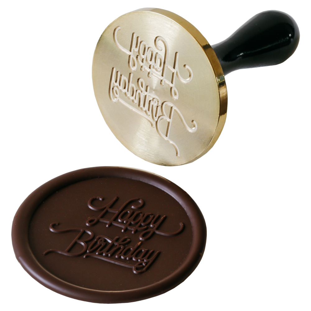 Martellato Happy Birthday Chocolate Stamp, 60 mm