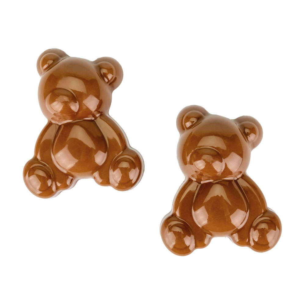 Martellato Mallow Bear Polycarbonate Chocolate Mold, 6 Cavities
