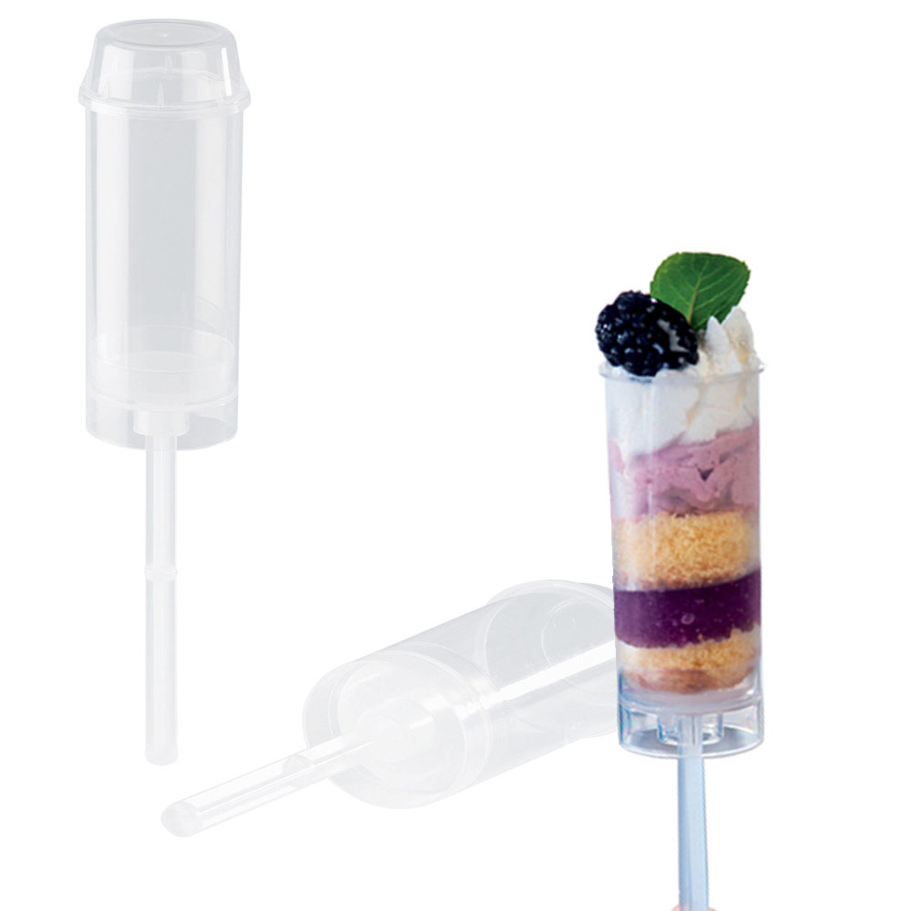 Martellato Cake Push Pops Containers with Lid, Pack of 100