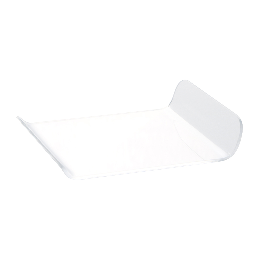 Martellato PL00201 Rectangle White Dessert Plate 4" x 3-1/4" - Pack of 100