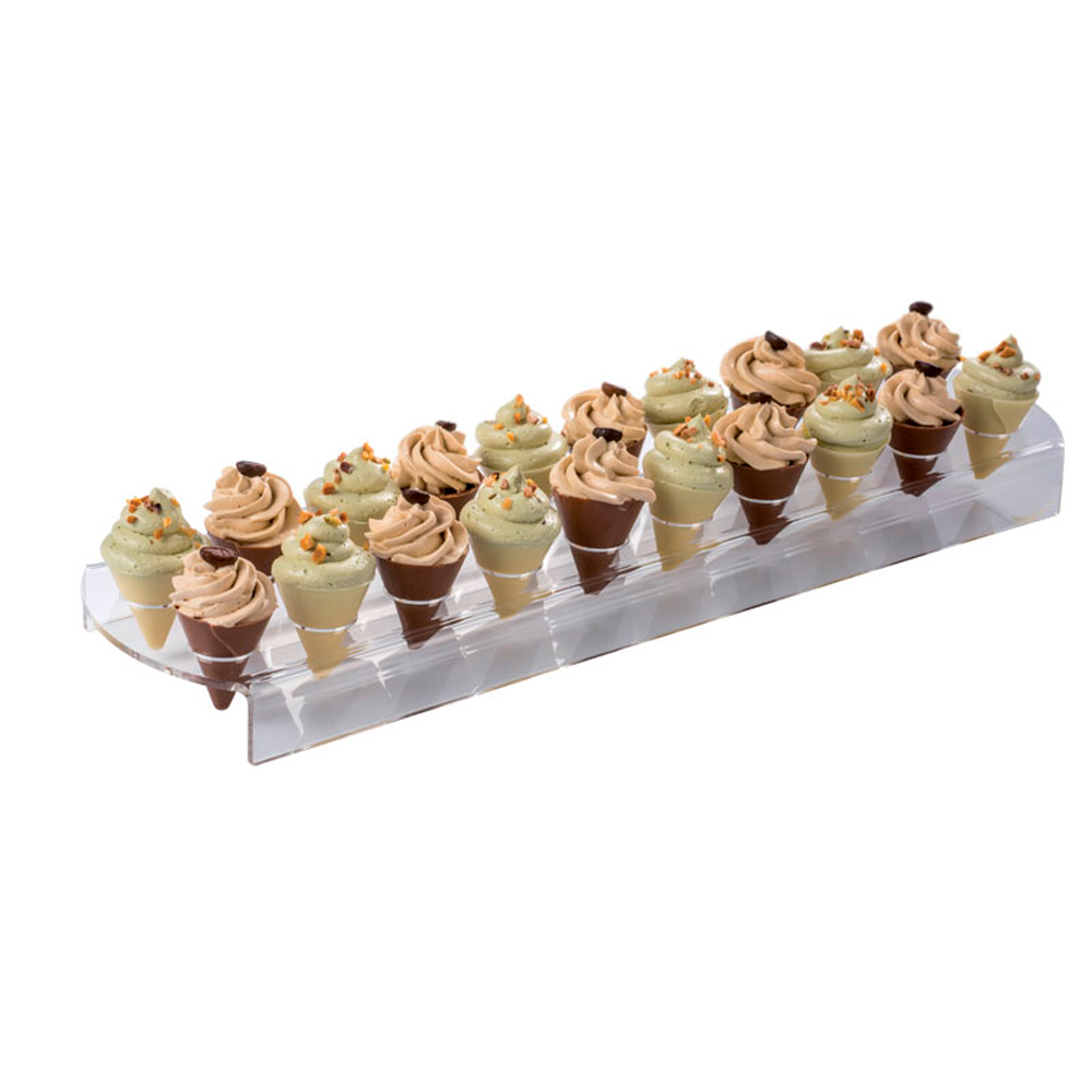Martellato Plexiglass Display Holder for 20 Chocolate Cones, Mold 20GU001