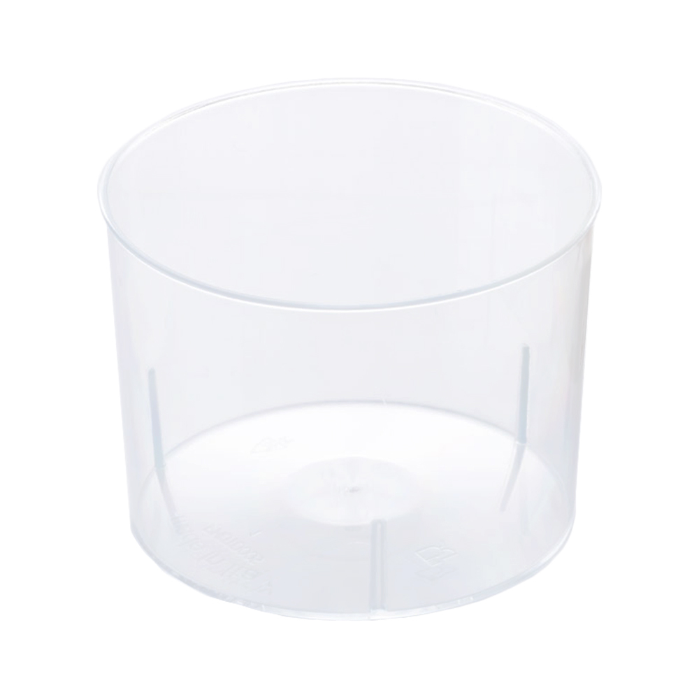 Martellato PMOTO005 Cylindrical Dessert Cups Clear Plastic 3" Dia x 2.2" High, Capacity 210ml (7.1 Oz) - Pack of 100