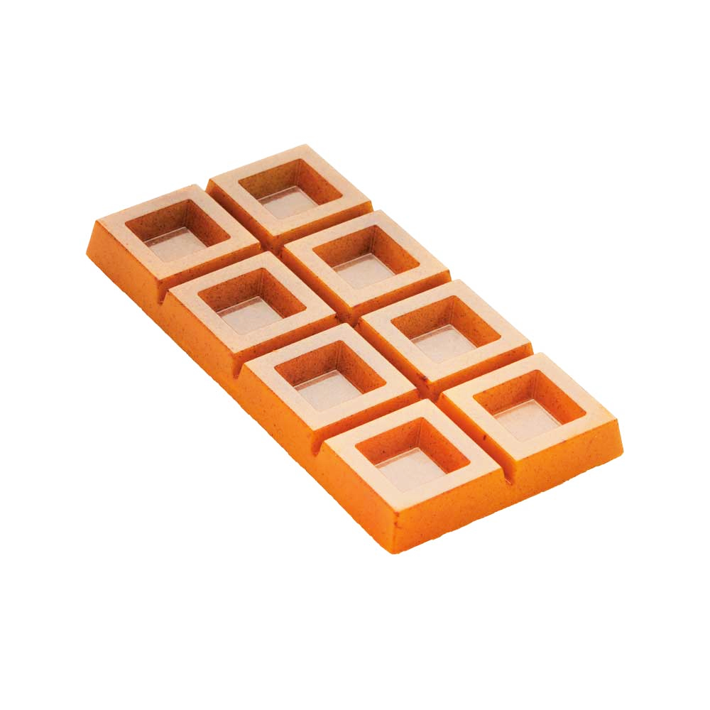 Martellato Polycarbonate Chocolate Mold, BLOCK Bar, 3 Cavities