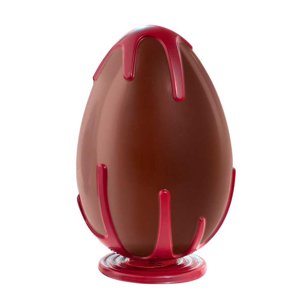 Martellato Polycarbonate Chocolate Mold, Drip Egg, 2 Cavities