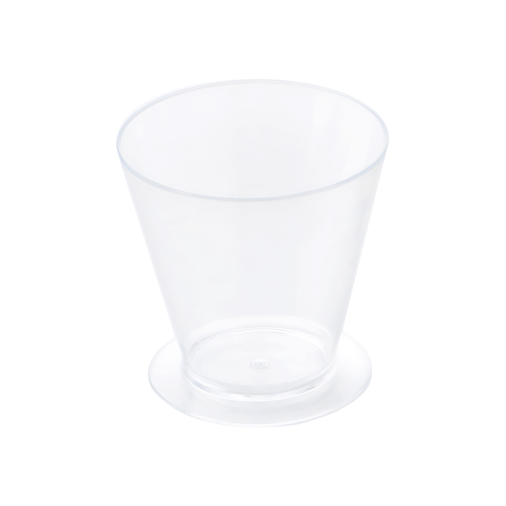 Martellato Round Dessert Cups Clear Plastic, 3" Dia x 2 7/8" H 150 ml. (5 oz) Capacity - Pack of 100