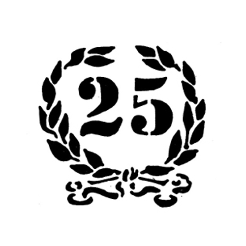 Martellato Wreath-25 Plastic Decorating Cake Stencil