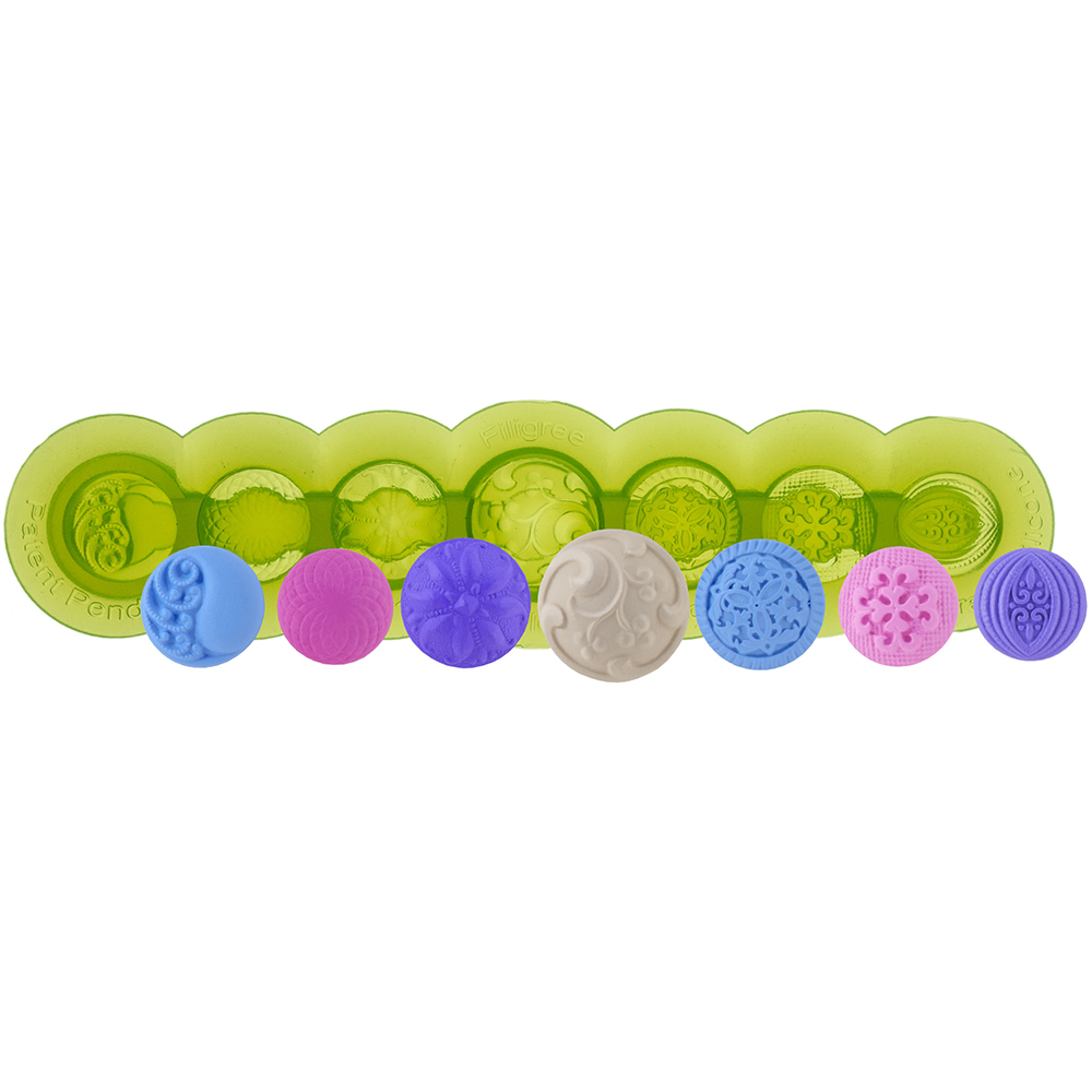 Marvelous Molds Filigree Button Mold