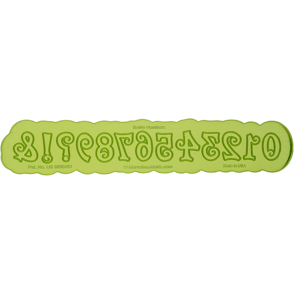 Marvelous Molds Swirly Numbers Flexabet